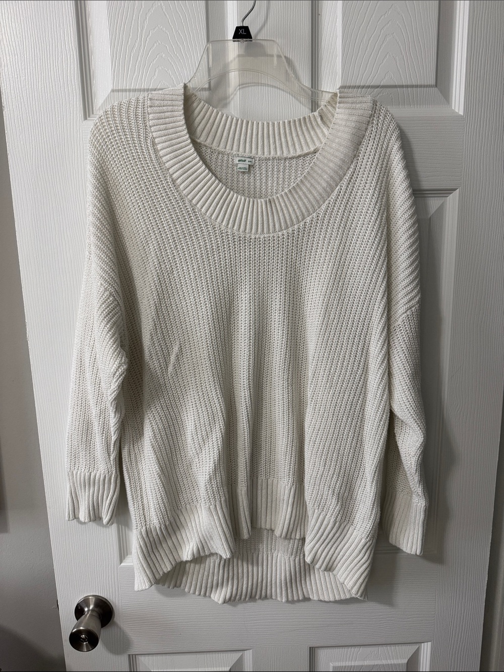 Aerie Creamy white Knit Oversized Sweater